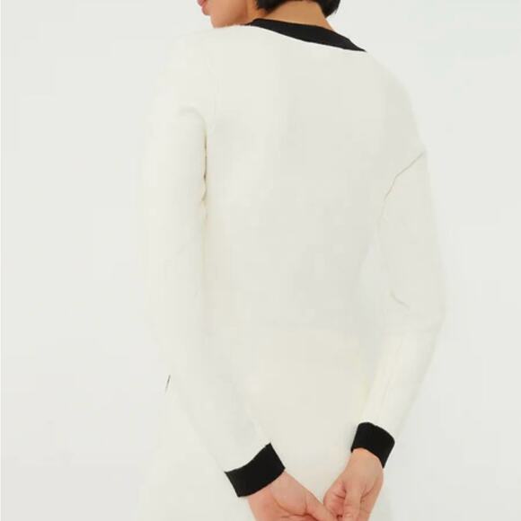 Hyacinth House Elizabeth knit XXL White and Black Cardigan Dress - Picture 3 of 10